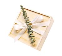 SEWOART Boîte De Remise De Diplôme Romantique En Bois Boîte À Couvercle Blanc Pour La Couleur