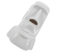 SEWOART Boîte Distributrice Mouchoirs Moai Décorative Résine Support Serviettes de Bureau Robuste et Élégant pour Maison Organiseur Pratique Blanche