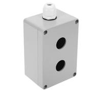 SEWOART Boîtier de Commande Espacement 45mm en Aluminium Blanc Résistant aux Environnements Difficiles, Diamètre de Trou 22mm pour Bouton-poussoir pour Projets Électriques DIY