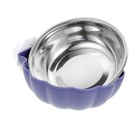 SEWOART Bol Suspendu pour Chien INOX Résistant à Usure Grand Format Bleu Accessoire Pratique pour Chatons et Chiots Anti-Renversement et Multi-Usage pour Alimentation et Eau