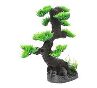 SEWOART Bonsaï Artificiel Pin Accueil Résistant Décoloration Décoration Arbre Simulation pour Récif Eau Douce et Accessoires pour Récif Betta
