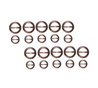 SEWOART Boucles Rondes pour Foulards Femmes 40 Pièces Anneaux en Résine Diamètre 2,5 Cm et 3 Cm Fermoirs Décoratifs Polyvalents pour Vêtements T-shirts Ceintures Couture Couleur Aléatoire