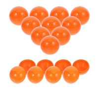 SEWOART Boules de Tombola Creuses en Plastique 3 Cm Orange, Lot de 30 Pièces, Boules de Loterie Ouvrables Légères pour Jeux de Société et Accessoires de Fête, pour Événements et