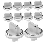 SEWOART Bouton De Commande Chauffe-eau à Gaz Blanc Sécurité, Bouton Rotatif Réglage Température, Plastique Résistant Remplacement Pour Cuisinière Gaz, Lot De 10 Pièces Hiver Été