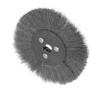 SEWOART Brosse Métallique en Fil D’Acier Inoxydable 150 MM pour Meuleuse Brosse à Roues Plate Robuste pour Décapage Nettoyage et Polissage du Bois et Cuir Accessoire Multifonction pour