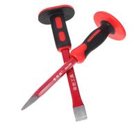 SEWOART Burin Lourd avec Protection Antidérapante Ciseau Plat et à Pointe pour Maçonnerie Sculpture et Démolition de Pierres Outil Robuste pour Travaux Exigeants