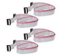 SEWOART Câble à Ruban Plat 16 Broches 2,54mm Pas Connecteur Idc Réutilisable en Cuivre Silicone 4 Pièces pour Expériences Circuits Rapides sur Caméras Numériques