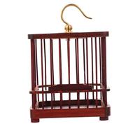 SEWOART Cage À Oiseaux Chanteurs Cage Portable Enclos À Grillons Mini-Cage À Sauterelles Portable Cage À Grillons Durable Cage À Insectes Domestique en Bois Gris Foncé