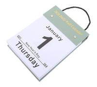 SEWOART Calendrier Mural Détachable Quotidien 2026 une Page par Jour Format Compact Vert Papier Tactile Grandes Dates Lisibles Agenda de Bureau et Suivi des Tâches pour Étudiants et