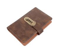 SEWOART Carnet D’épargne avec Serrure à Combinaison, Pu Effet, Format Moyen, Planificateur Financier Personnel Sécurisé avec Système D’enveloppes pour Gestion de Budget, Maison et