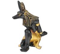 SEWOART Casier à Vin Réaliste De Chien Anubis En Résine Artisanale Statuette Décorative Pour Bureau Et Maison Support Bouteilles Original