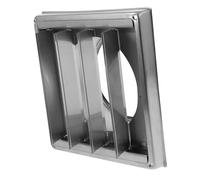 SEWOART Chapeau De Ventilation Extérieur En Acier Inoxydable De Ventilation Louvered Pour échoir à Linge 125mm Protection Anti Pluie Pour Mur Exterieur