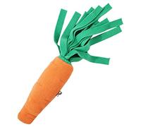 SEWOART Chien Forme de Carotte Interactif avec Distribution de Friandises pour Chiens à Squeaker pour Chiots Éducatif Obésité Matériau Sain