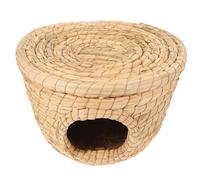 SEWOART Clapier à Lapin en Paille Lit pour Hamsters Cage à Hamsters Maison Chaude pour Hamster Petit Lit pour Animaux Jouet Cabane à Lapin Petit Nid pour Animaux De Compagnie Nid De Lapin