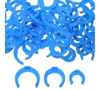 SEWOART Clips de Verrouillage pour Raccords de Tubes 1/4 3/8 1/2 - 320 Pièces Bleu - Accessoires Rapides pour Purificateur D’Eau sous Évier Fixations Étanches et Universelles pour
