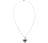 SEWOART Collier en Métal pour Chien Urne pour Cendres Élégant Souvenir en Forme De Cœur Breloque Commémorative pour Animaux De Compagnie