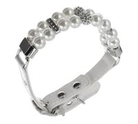 SEWOART Collier Perles pour Petit Chien XS Collier Réglable Élégant Perles pour Chien Femelle Accessoire pour Animaux De Compagnie Chic pour Chiots De Petite Taille