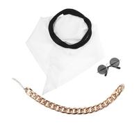 SEWOART Costume Arabe pour Petits Animaux avec Foulard Réglable Lunettes de Soleil et Collier Tenue Légère et Confortable pour Chien et Chat Déguisement Dubai Saudi Cosplay