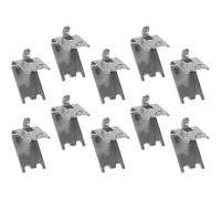 SEWOART Crochets de Fixation en Acier Inoxydable 304, 1,5 MM d'Épaisseur, Lot de 10 pour Supports d'Étagères de Congélateurs et Vitrines Réfrigérées