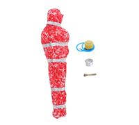 SEWOART Décoration Halloween Effrayante Extérieure Suspensions Victime Sanglante avec Corporel Rouge Accessoire Réaliste pour Maisons Hantées et Jardins Thématiques