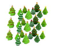 SEWOART Décorations de Noël Sapins de Noël Miniatures en Résine 40pcs Accessoire Créatif Solide et Décoration Festive Succulente Plusieurs Styles pour Maison Plusieurs Styles