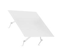 SEWOART Déflecteur de Climatisation Carré Blanc en Acier Inoxydable et Abs pour Bureau et Maison, Contrôle Direction Vent Air Conditionné Anti-soufflage Direct