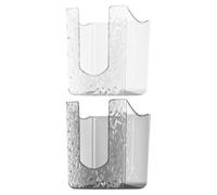 SEWOART Distributeur de Lingettes Mural en Pet Élégant, 2pcs, Accès Pratique et Gain de Place, pour Petites Salles de Bain et Espaces Réduits