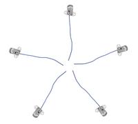 SEWOART Douille B15 à Baïonnette avec Fil, Support D’ampoule en Métal Robuste, 5 Pièces, Fixation Stable pour Éclairage Camion et Marine, Douille de Rechange Électrique Résistante