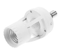 SEWOART Douille E27 Détecteur de Mouvement Infrarouge Convertisseur E14 vers E27 100-250v Orientation 360° Usage Intérieur Couloir et Escalier