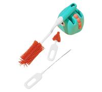 SEWOART Ensemble Brosse De Nettoyage Pour Biberons Et Pailles Bébé, Poignée Longue, Support De Rangement, Sûr, Vert Menthe, Pour Voyage Et Usage Quotidien