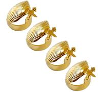 SEWOART Éteignoir à Bougie 4Pièces Accessoire Décoratif en Métal Forme Coquille pour Bougies Parfumées et Grandes Bougies Usage Domestique