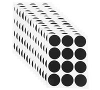 SEWOART Étiquettes Autocollantes Rondes Noires pour Bocaux, 240 Pièces 38mm, Autocollants Imperméables en Pvc, Étiquettes Effaçables et Résistantes à L'eau, pour Organisation