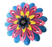 SEWOART Fer Rouge Décoration Murale Installation Facile, Tournesol Fleur Décorative, Style Moderne, pour Intérieur et Extérieur pour Chambre et Bureau
