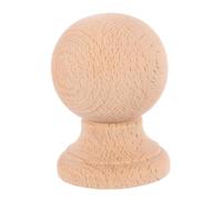 SEWOART Fleuron Sculpté en Bois Massif pour Lampes et Escaliers | Surface Brute, Veinage Visible, Teinte Beige, pour Décoration Intérieure et Projets DIY Maison