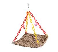 SEWOART Fournitures De Perroquet Perroquets Parrot Jouer Au Gymnase Oiseau Hamac Mordre à Mâcher Perroquet Balançoire Perroquet Jouets Perroquet Corde De Paille