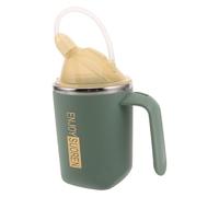 SEWOART Gobelet Aide Déglutition Acier Inoxydable pour Personnes Âgées Dysphagiques avec Contrôle de Débit Réglable Adapté Aux Soins Infirmiers et Patients Alités