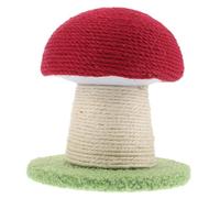 SEWOART Griffoir Chat Sisal Forme Champignon Rouge Multi Fonction pour Développer Griffades Saines Accessoire Élégant pour Petits Chats
