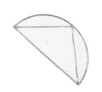 SEWOART Grille de Barbecue Amovible en Acier Inoxydable Demi-Cercle Filet de Gril Portable en INOX Panier à Grillades Pliable pour Barbecue Extérieur Accessoire Pratique pour Camping