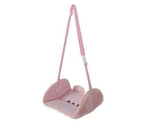 SEWOART Hamac de Pied Réglable pour Voiture avec Design Lapin Rose Support Antidérapant pour Siège Arrière Accessoire Confort Voyage Long Voiture Suv Camion et Avion