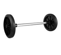 SEWOART Jeu de 2 Roues Roues en Caoutchouc pour Poubelle avec Creux de 48 CM en Plastique Silencieuses Adaptées aux Environnements Professionnels Tels que Crèches Hôpitaux et Bureaux