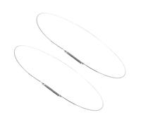 SEWOART Joint De Porte De Lave-linge En Acier Inoxydable 2 Pièces Diamètre 34 Cm Pour Machine à Laver Ressort De Charnière Et Pince De Verrouillage Solide Et Facile à Installer