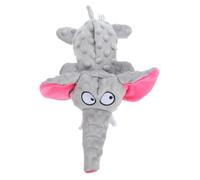 SEWOART Jouet Couineur en Cuir Déléphant pour Petits Chiens Jouet Interactif avec Sifflet Et Matériau Froissé