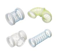 SEWOART Jouets pour Hamster 4 Pièces Tunnels pour Animaux De Compagnie Jouets pour Animaux De Compagnie Tubes Labyrinthes Couleur Aléatoire