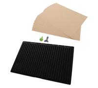 SEWOART Kit D'apprentissage Braille avec Tableau Plastique 27 Lignes 30 Cellules et Stylet, Aide à L'écriture Précise pour Étudiants Aveugles, Étude Confortable Partout
