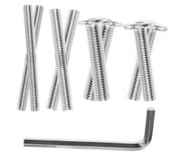 SEWOART Kit de Vis à Double Extrémité Acier pour Poteau Griffoir Chat Boulons Plats Filetés Résistants avec Clé de Rechange pour et Réparation