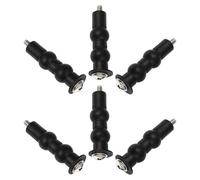 SEWOART Kit Fixation Abattant Wc 6 Pièces - Vis à Expansion Double Bille en Acier Inoxydable Bouchons en Plastique - Boulons de Siège de Toilette Petits pour Pièces de Montage,