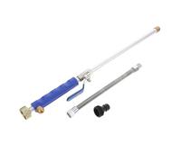 SEWOART Lance Nettoyeur Haute Pression avec Buse Jet et Effet Ventilateur Outil Flexible pour Nettoyage Voiture et Vitres Compatible Tuyau Arrosage ¾ et Adaptateur Inclus Poignée Bleue