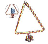 SEWOART l'escalade pour Perroquets Triangle en Corde De Coton Développe Les Compétences De Coordination D'équilibre des Oiseaux De Compagnie