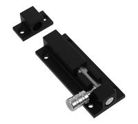 SEWOART Loquet Porte Coulissante Aluminium Targette Effraction pour Portails et Portes Intérieures Extérieures Verrouillage Sécurisé Facile à Installer Finition Noire