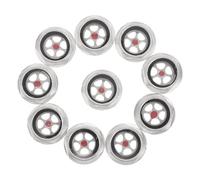 SEWOART Lot de 10 Indicateurs de Niveau D’huile en Alliage D’aluminium G3/4 pour Compresseur D’air - Jauge de Niveau de Liquide Métallique, Fenêtre D’observation pour Maintenance